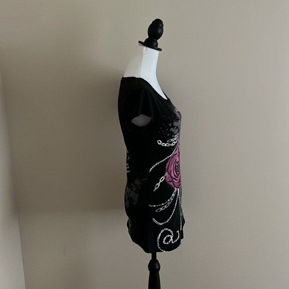 ⭐️Belle du Jour, Black/Hot Pink, T-Shirt, Size L⭐️ - Picture 7 of 10